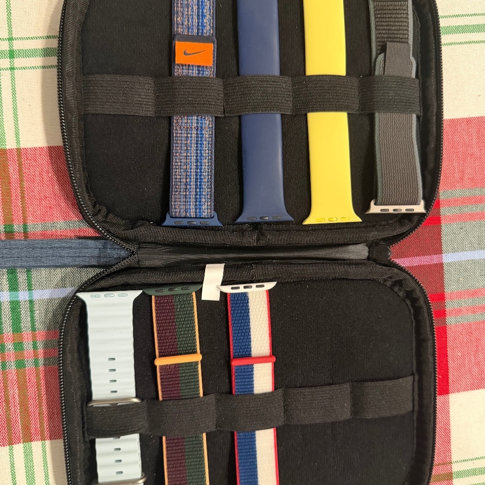 Assorted Apple Watch bands—7 total